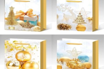 картинка Пакет ламинированный 32*26*10см вертикальный 12шт НГ Y6031-M Мир упаковки