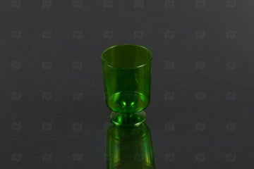 картинка Бокал Кристалл зеленый 200мл пластик (10шт) Мир упаковки