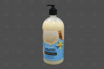 Купить Мыло-крем жидкое антибакт Ванильное мороженое 1л с дозатором Rain. Мир упаковки