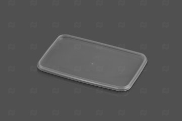 картинка Крышка к ведру прямоугольная 2л 192*127мм прозрачная ПТП Мир упаковки