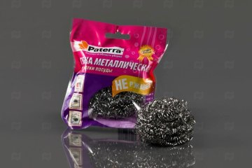 картинка Губка металлическая 16гр 12шт Paterra Мир упаковки
