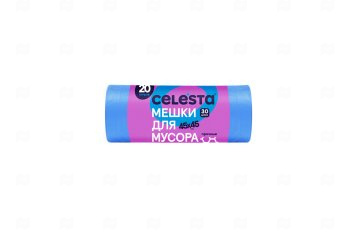 картинка Мешки для мусора синие 7мк 20л 30шт CELESTA Мир упаковки