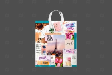 картинка Пакет с петлевой ручкой 38*42см 40мк Интервью Мир упаковки