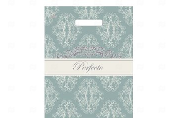 картинка Пакет с вырубной ручкой 37*30см 90мк Перфекто Авантюрин 25шт Мир упаковки