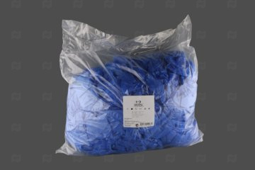 картинка Бахилы п/э синие 5,7гр 25мкн пов.прочности 100шт/уп Мир упаковки