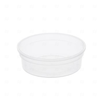 картинка Банка ПП 150мл круглая прозрачная d-96/h-30мм б/крышки б/замка В Мир упаковки