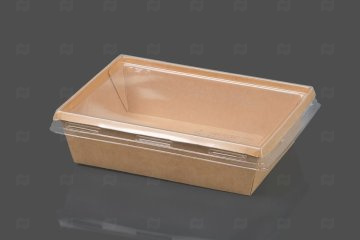 картинка Крышка к контейнеру 1000мл 150*200*0мм ПЭТ OneClick 50шт Мир упаковки