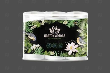 картинка Бумага туалетная 3сл белая 12рул с ароматом лотоса Цветок лотоса Мир упаковки