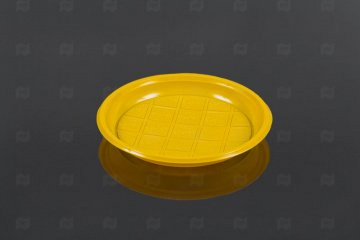 картинка Тарелка закусочная РР d-205 "fopos"  (50 шт.) Желтая Мир упаковки