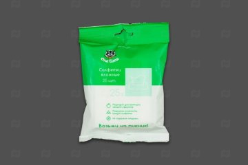 картинка Салфетки влажные 25шт One Time Мир упаковки