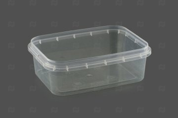 картинка Баночка ПТ 280мл121*91*41(25шт) прямоуг без крышки (Куб 280/91/К прям) (ПП) Мир упаковки