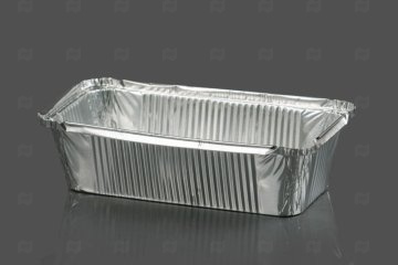 картинка Контейнер алюминиевый прямоугольный 201*118*h-45мм L-край 685мл 50шт Мир упаковки