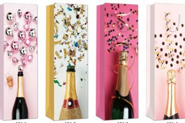 картинка Пакет ламинированный под бутылку 35*12*9см SCC540-ABCD Мир упаковки