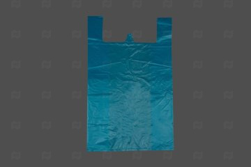 картинка Пакет майка ПНД 40+20*70см 20мк бирюза 100шт Мир упаковки