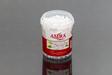 картинка Ватные палочки AMRA (цилиндр) (100 шт.) Мир упаковки