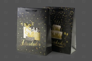 картинка Пакет ламинированный 40*31*12см Ассорти №139 НГ Мир упаковки