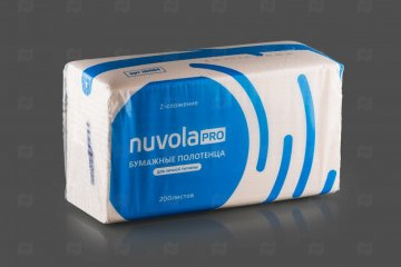 Купить Бум. полотенце д/рук "NUVOLA" Professional "Z" 2 сл 216х240 мм (200 шт.) Ш684. Мир упаковки