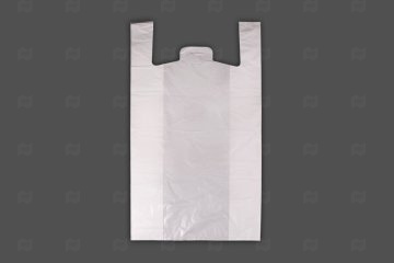 картинка Пакет майка ПНД 40+20*70см 20мк белый 100шт Мир упаковки