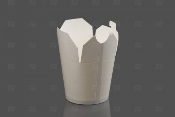 Купить Контейнер бумажный "China Pack" белый (750мл) (50 шт.) КС. Мир упаковки