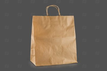 картинка Пакет бум с круч ручками крафт 320*200*370мм Мир упаковки