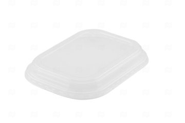 картинка Крышка к контейнеру 660мл 126*178*26мм PET полукупол Case Bowl 660 45шт Мир упаковки
