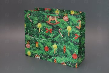 картинка Пакет ламинированный 49*40*19см Елочка НГ Мир упаковки