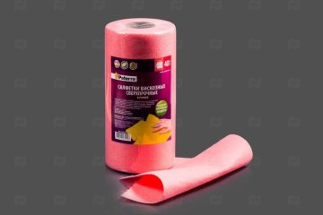 картинка Салфетка вискозная 25*25см 40шт/рул Сверхпрочная Paterra  Мир упаковки