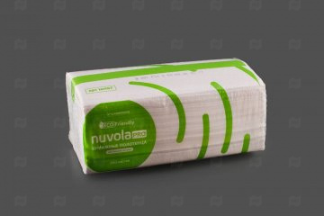 Купить Полотенца бумажные "NUVOLA ECO Professional "V"-сложение 216х210 мм 1-сл. 27 гр/м2 белые (250 шт.) . Мир упаковки