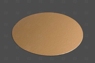 картинка Подложка для торта круглая d-320*3,5мм золото+белый 10шт Мир упаковки