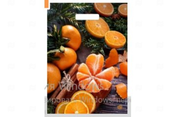 картинка Пакет с вырубной ручкой 40*31см Аромат праздника НГ 50шт Мир упаковки