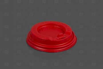 картинка Крышка к стакану 0,3-0,4л/12-16oz, d-90мм (100 шт.) красная ГР  Мир упаковки