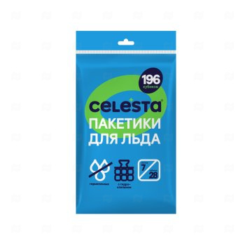 картинка Пакетики для льда 37*19,5см 28 шариков 196шт CELESTA Мир упаковки