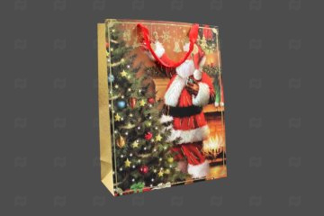 картинка Пакет ламинированный 40*31,5*12см Дед Мороз и подарки НГ SCW750-ABCD Мир упаковки