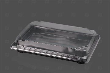 картинка Крышка д/контейнера С-25К (Т) (25шт) 235*163 (ПЭТ) Мир упаковки