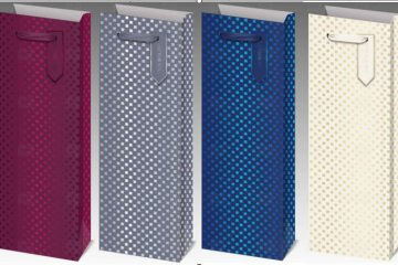 картинка Пакет ламинированный под бутылку 35*12*9см SCW869-ABCD  Мир упаковки