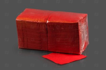 картинка Салфетки бумажные 24*24см 1сл красные 400шт Мир упаковки