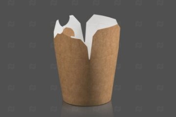 картинка Контейнер бумажный WOK 500мл крафт 50шт Мир упаковки