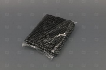 Купить Трубочки д/кокт. 0,5х21 см черные (250 шт.) с изг. ТП. Мир упаковки