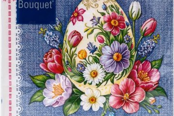 картинка Салфетки бумажные Пасха 33*33см 3сл Пасхальное яйцо 20шт Art Bouquet Мир упаковки