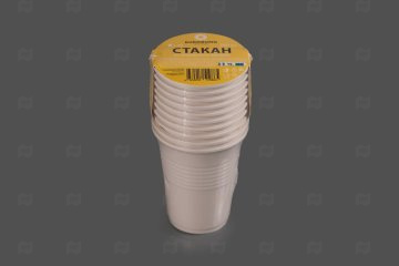 картинка Набор стаканов 250мл (10шт) кукурузный крахмал Kukorumo Мир упаковки