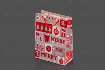 картинка Пакет ламинированный 24*18*8см Новогодний орнамент НГ Мир упаковки