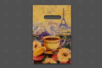 картинка Пакет с вырубной ручкой 20*30см 30мк Тиффани 100шт Мир упаковки