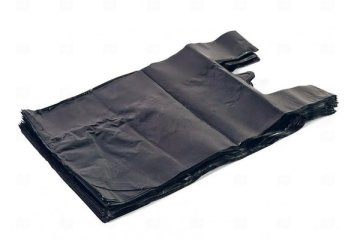 картинка Пакет майка ПНД 29*13*52см 27мк черный 100шт Мир упаковки