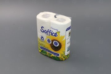 картинка Полотенца бумажные 2сл белые 2рул Soffice Мир упаковки