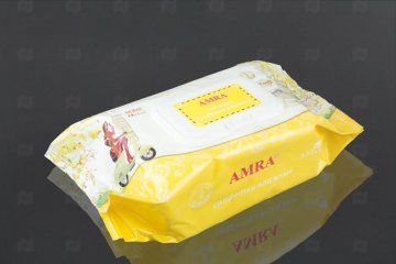 Купить Салфетки влажные  AMRA освежающие Rome (120 шт.). Мир упаковки