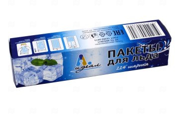 картинка Пакет для льда Идеал 224шарика в коробке Мир упаковки