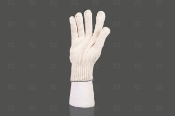 картинка Перчатки х/б белые 4нити 10класс 1пара Мир упаковки