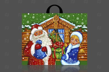 картинка Пакет с петлевой ручкой 71*55см 90мк Новый Год у ворот НГ 25шт Мир упаковки