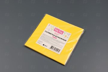 картинка Салфетки бумажные 2сл желтый 33*33см Party-Party day 10шт Мир упаковки