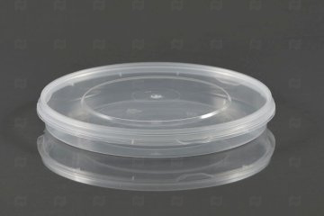 картинка Крышка к банке круглая d-173мм прозрачная 300шт ПТ Мир упаковки